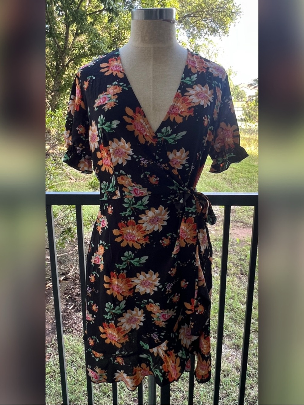 Floral Wrap Dress